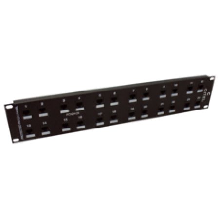 CITEL 19" Patch Panel With Protection, Cat6 Ethernet, 12 Port, Rj45 In/Out PCH12-C6